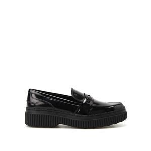 Tod's Metallic Leather Maxi Sole Loafers